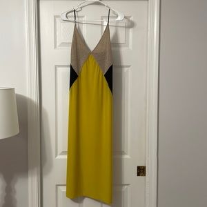 Zara colorblock midi dress